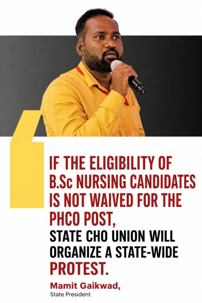 State-Level Protest if Eligibility of B.Sc Nursing Candidates for PHCO Post is Not Withdrawn: Mamit Gaikwad whatsapp image 2026 04 29 at 10.19.47 am